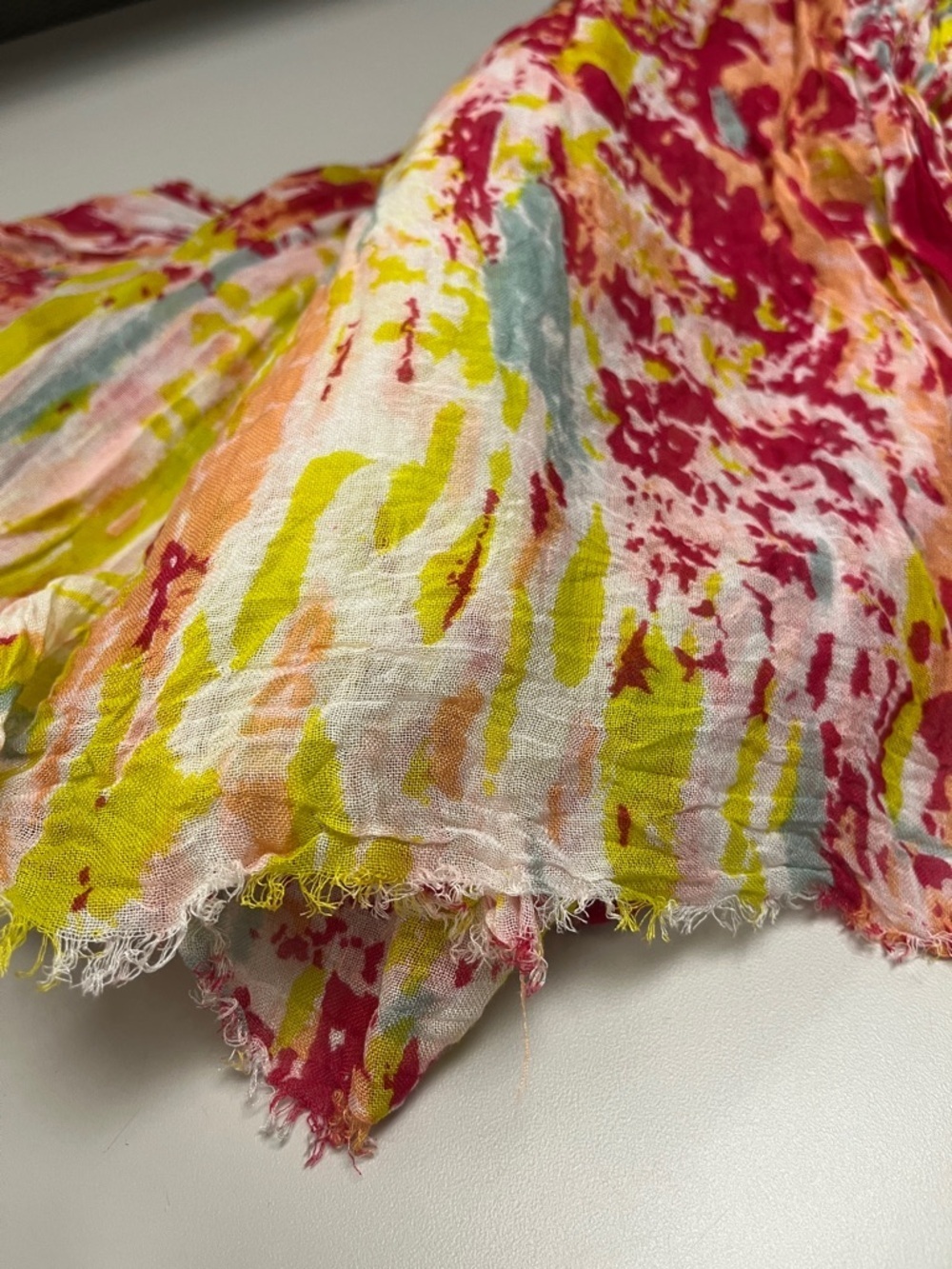 lulla Collection by Bindya Women's Multicolor Floral Scarf - Pink & Orange - Picture 5 of 8